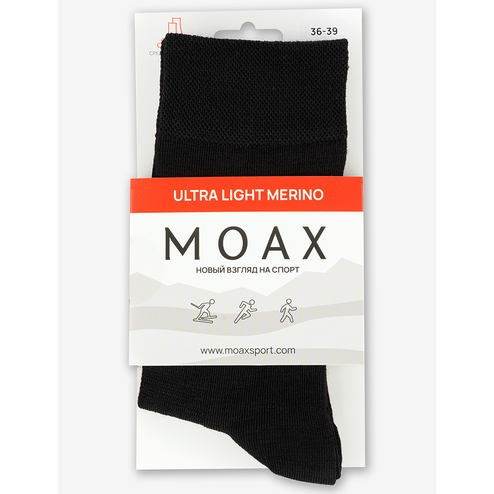 Носки спортивные MOAX Ultra (36/39, 10000 Черный)