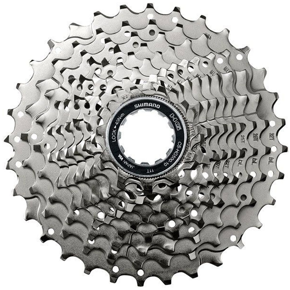 Кассета Shimano Tiagra, HG500, 10 скоростей, 11-25Т, серебристая