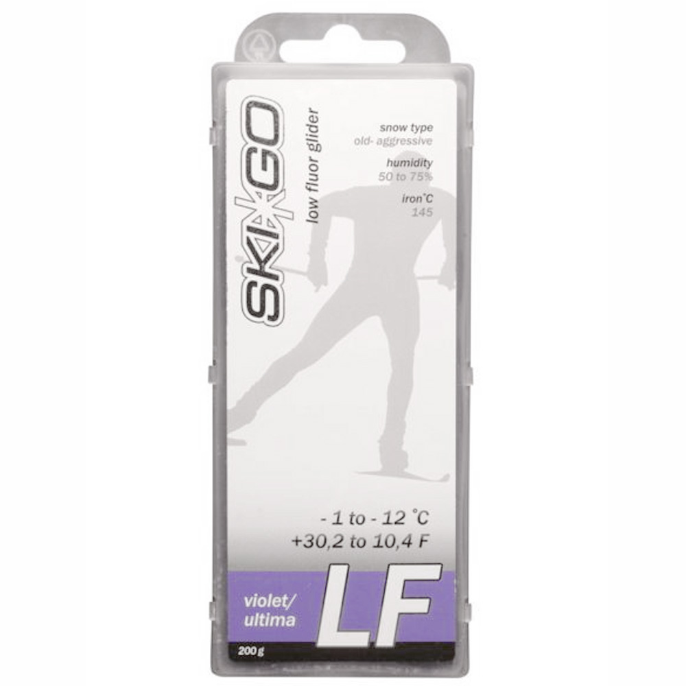 Парафин SkiGo LF Violet Ultima старый абразивный снег -1 -12 200 г
