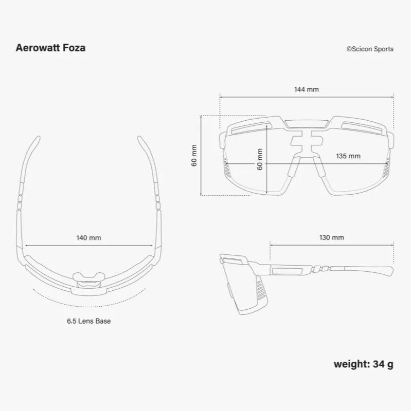 Очки SCICON Aerowatt Foza Crystal Multimirror Silver + Rain Clear