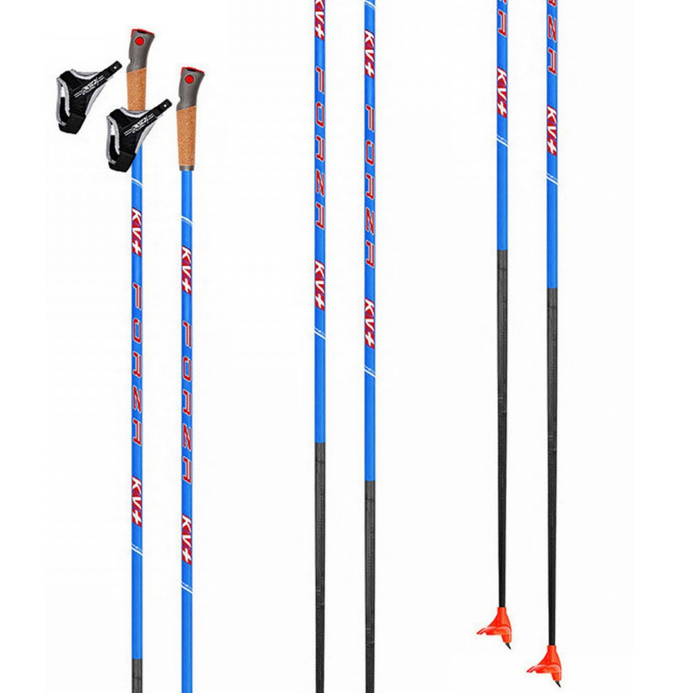 Палки лыжные KV+ FORZA Black Clip