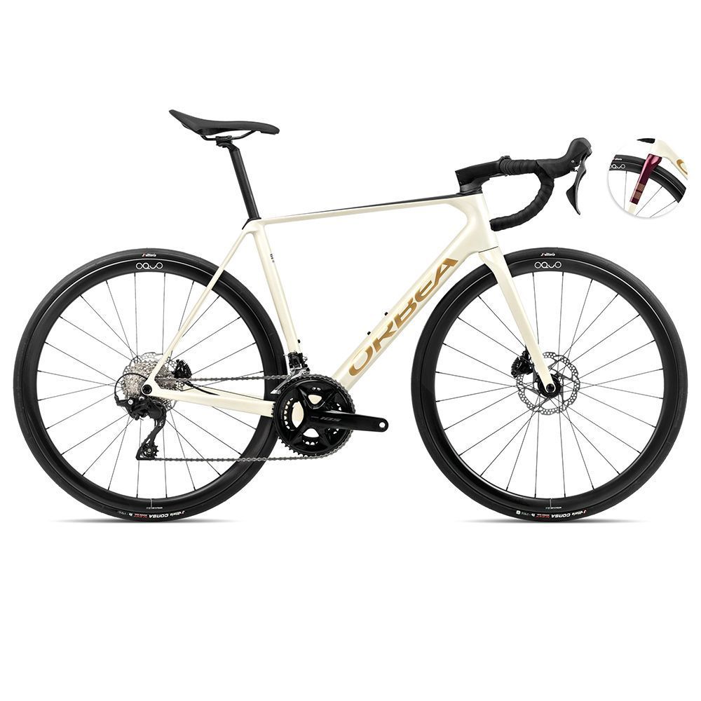 Велосипед шоссейный Orbea Orca M35 (AJ, 53, Белый/бордовый)