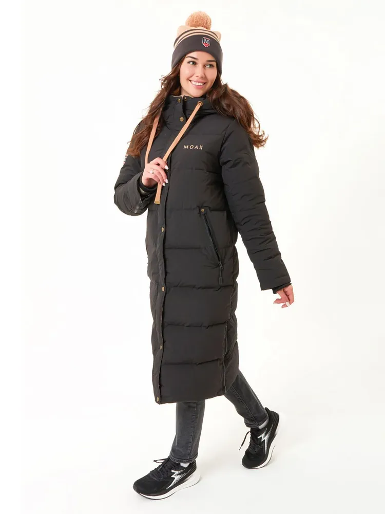 Пальто пуховое MOAX  Dachstein женск. (L, 10000 черный)