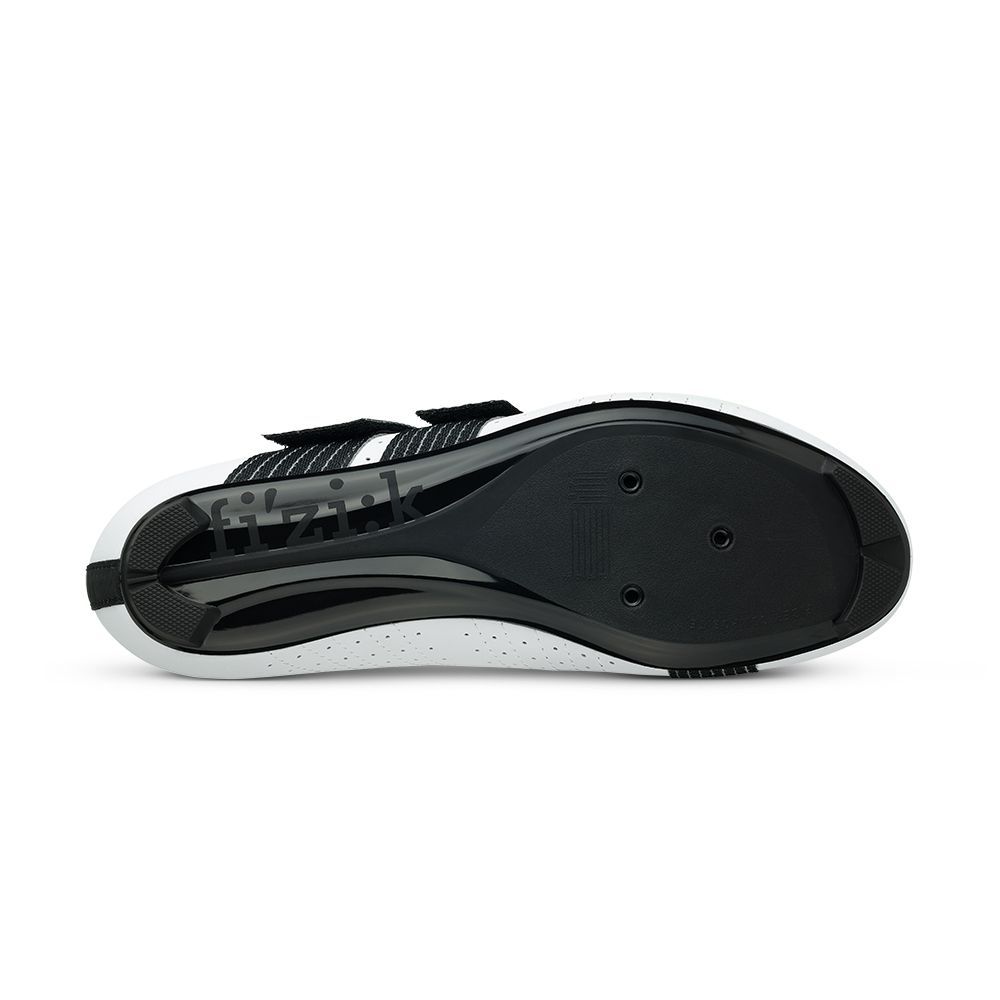 Велотуфли Fizik TEMPO POWERSTRAP R5 (43,5, Белый/черный)