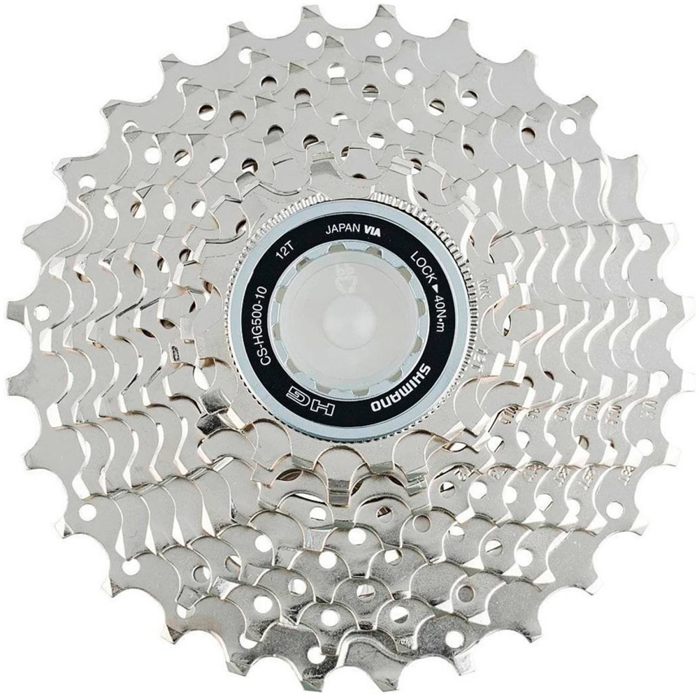 Кассета Shimano Tiagra, HG500, 10 скоростей, 11-32Т, серебристая