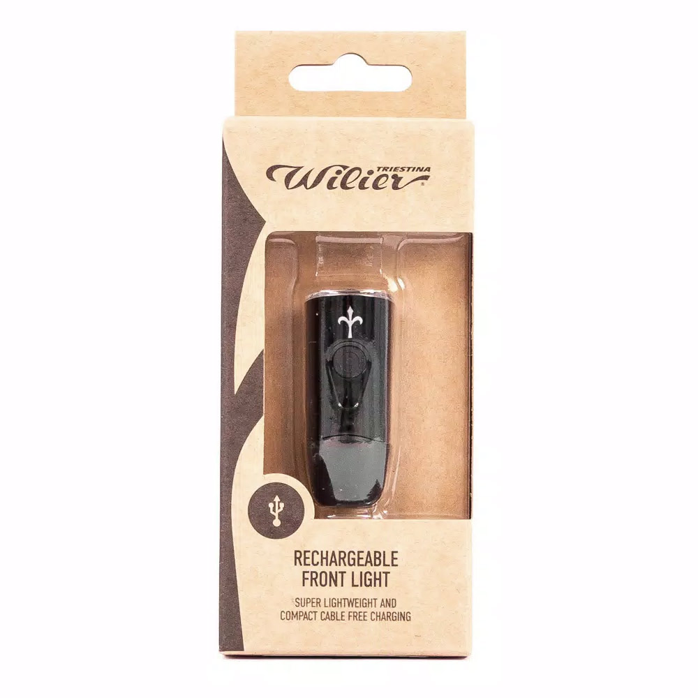 Фонарь передний Wilier USB перед. Compact белый.