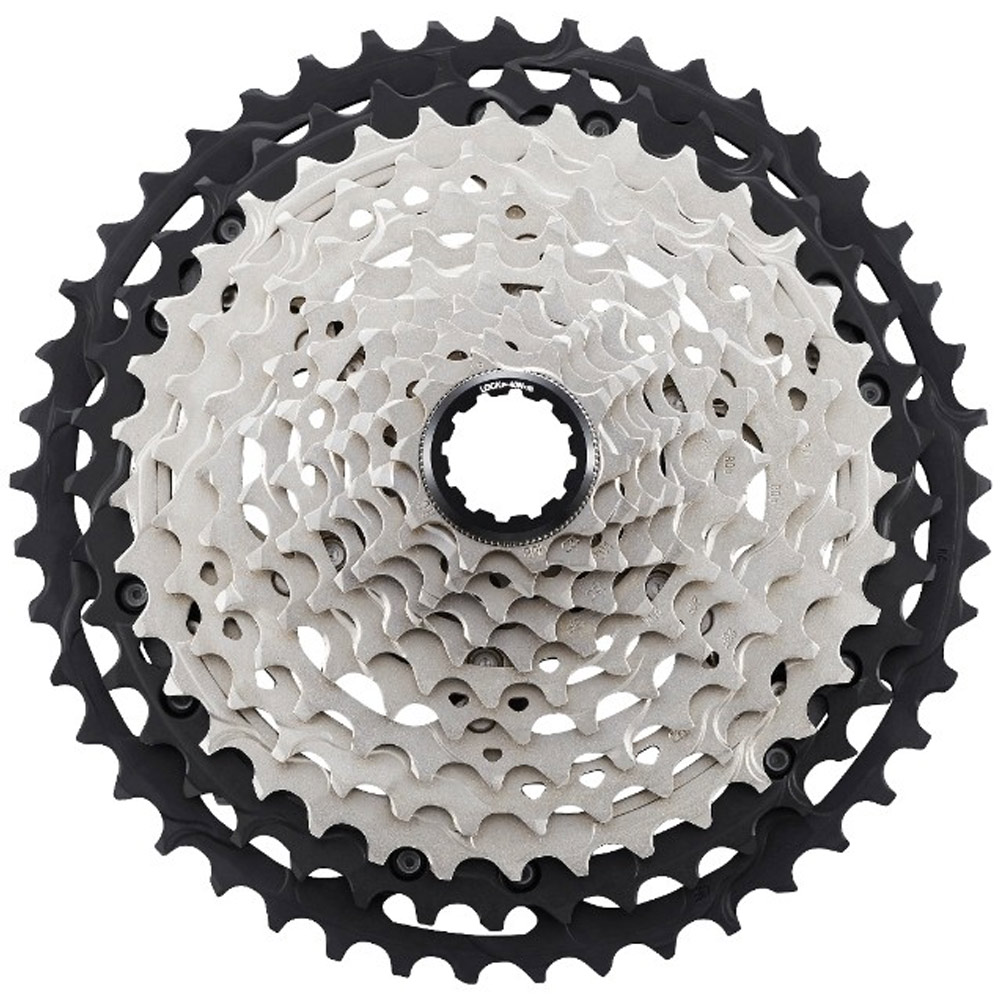 Кассета Shimano Deore XT, M8100, 12 скоростей, 10-51Т, черно-серебристая