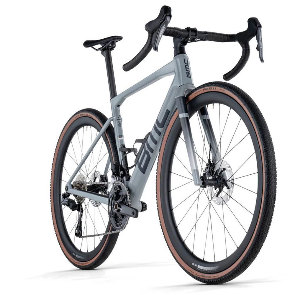 Велосипед гравел BMC Kaius 01 THREE GRX Di2 GreyBlack/Brushed