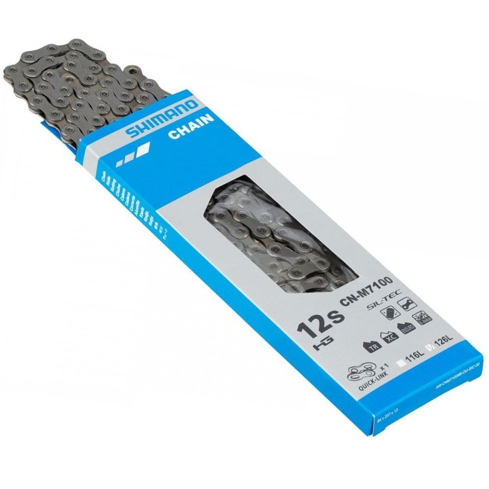 Цепь Shimano CN-M7100 12V 126 с замком