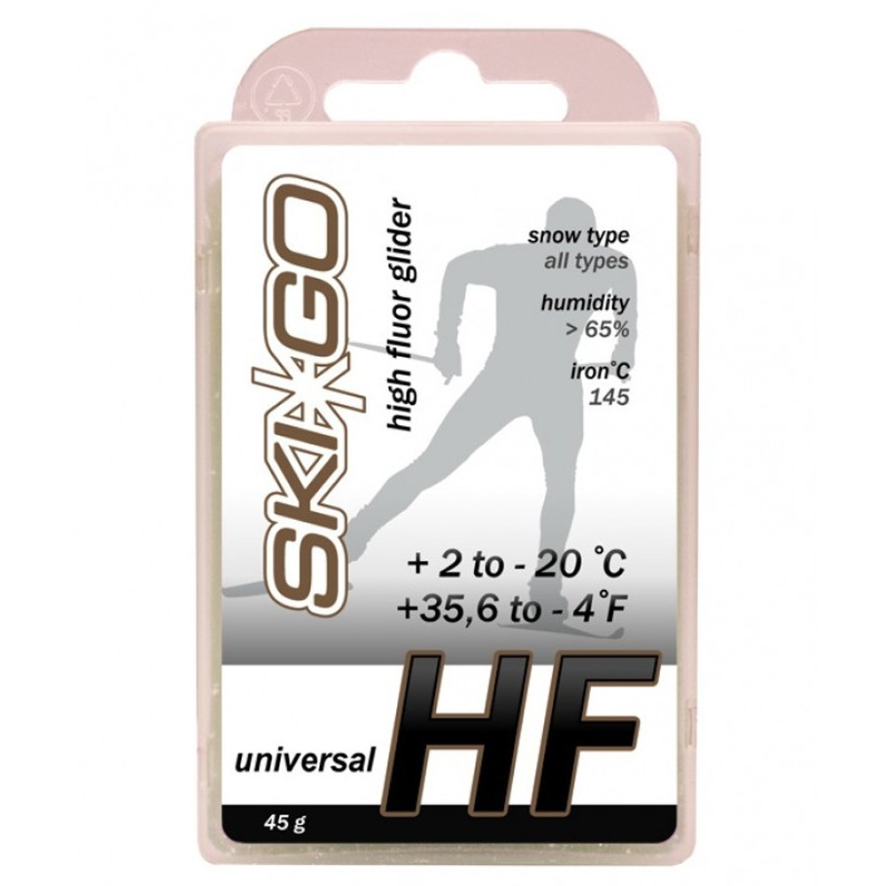 Парафин SkiGo HF белый универсальный +2 -20 45 г