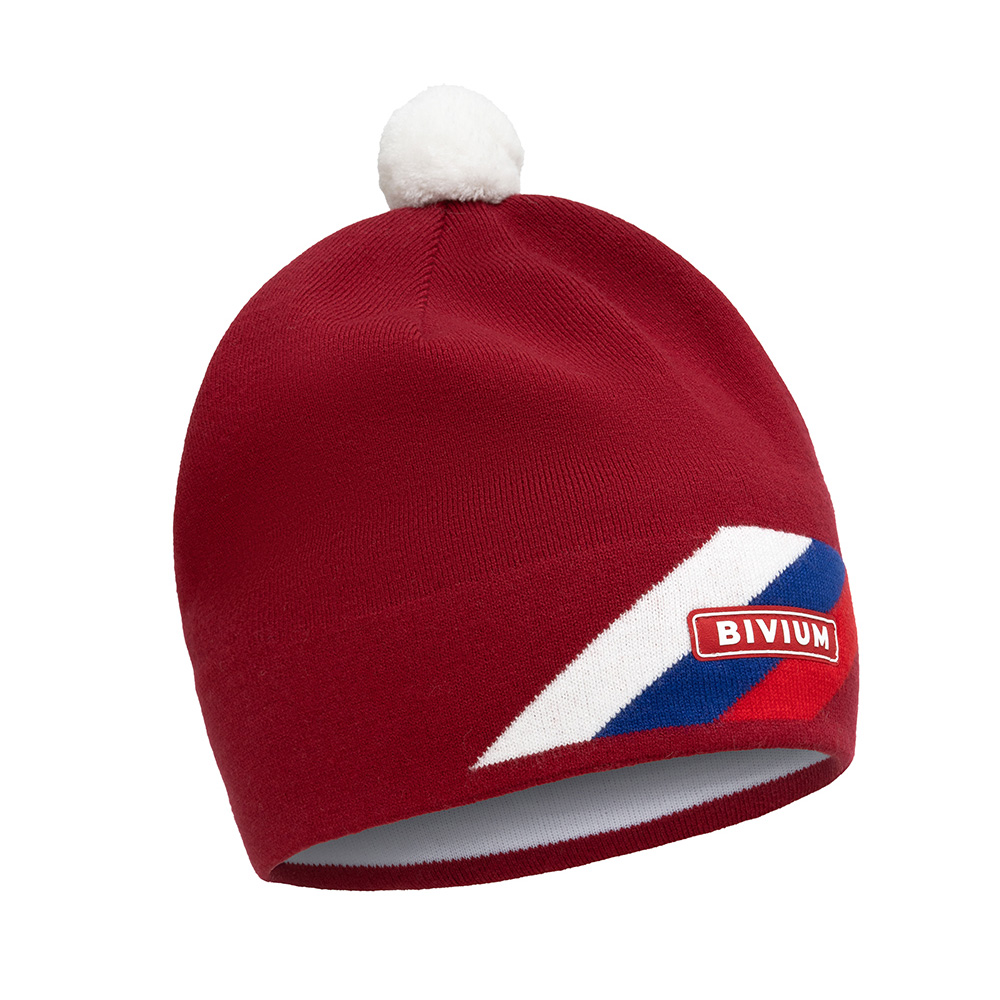 Шапка теплая BIVIUM Apex  (56, Красный)