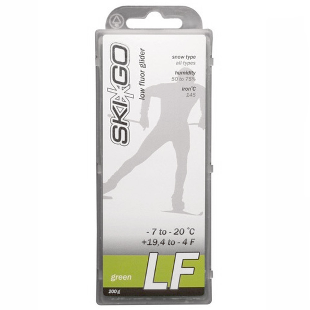 Парафин SkiGo LF Green любой тип снега -7 -20 200 г