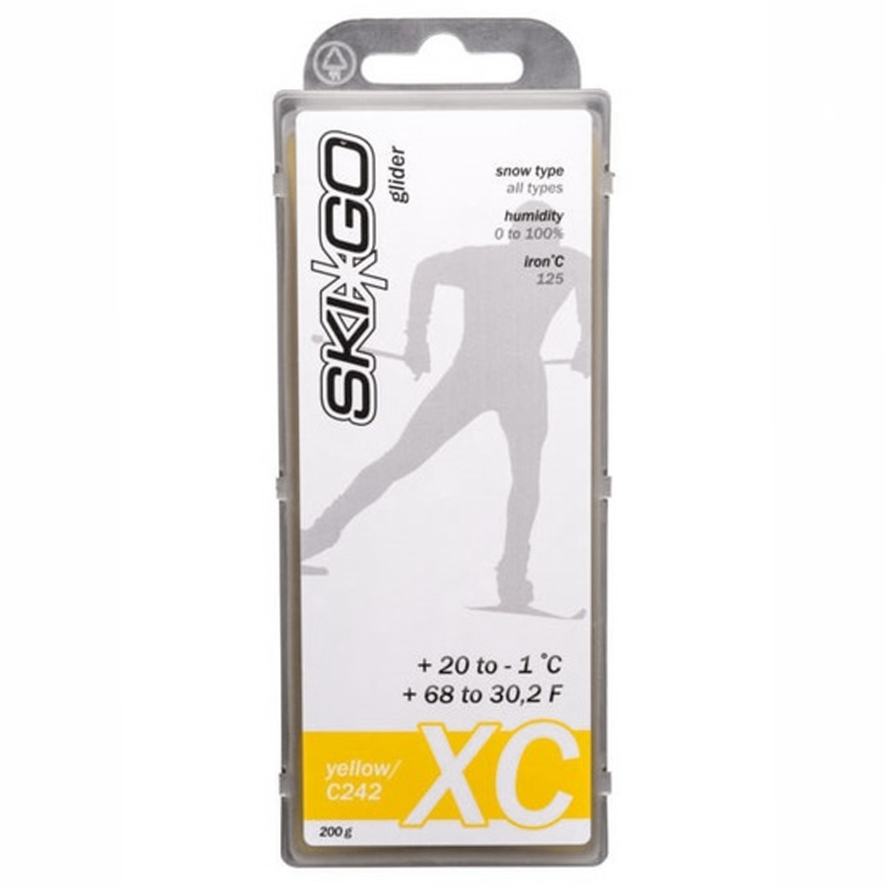 Парафин SkiGo XC Yellow C242 любой тип снега +20 -1 200 гр