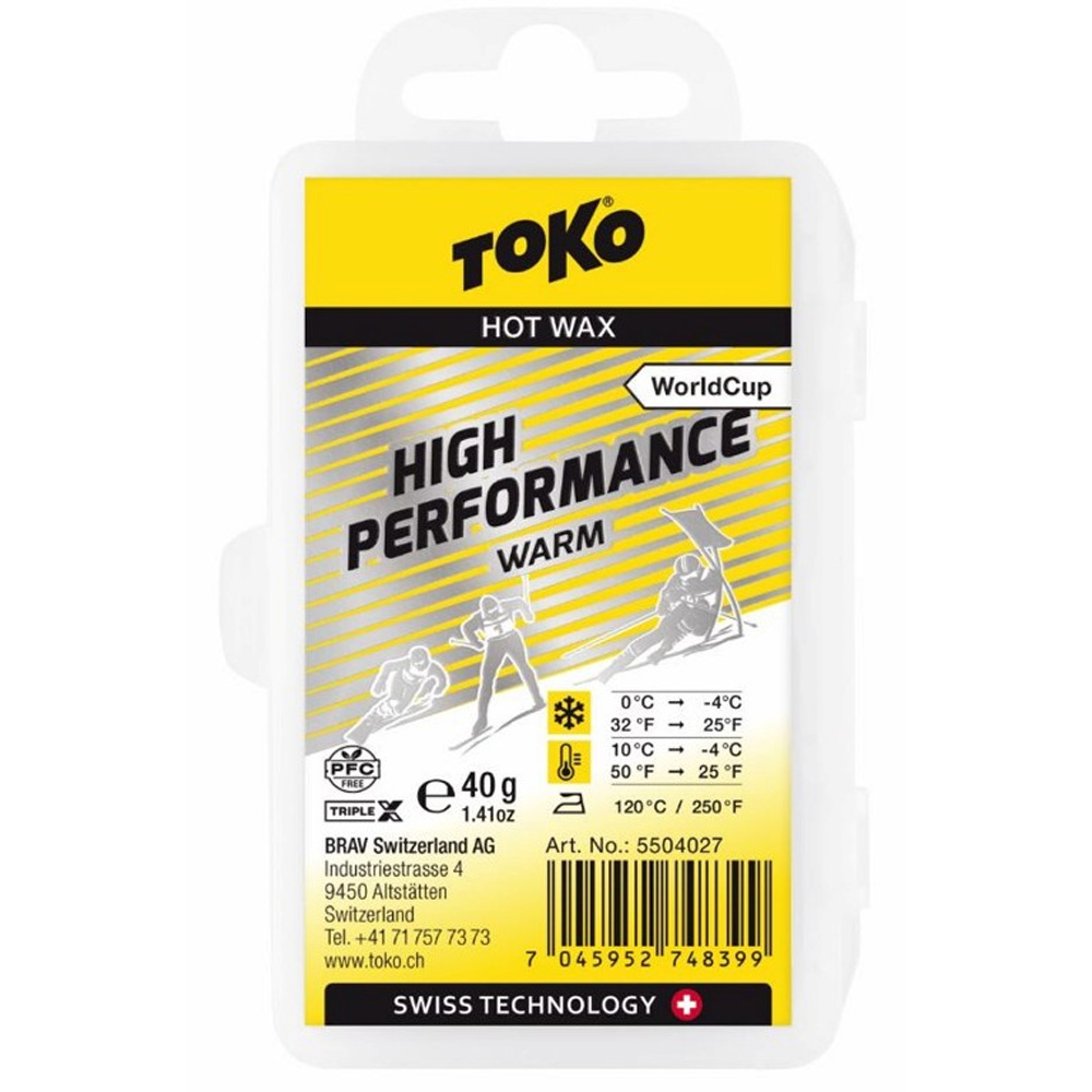 Парафин TOKO WC High Performance Yellow 0 -4 40 г