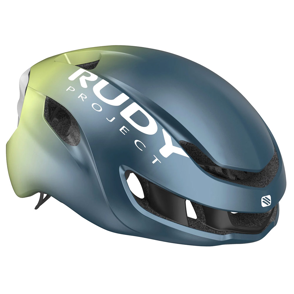 Шлем Rudy Project NYTRON Blue Avio/Apple Green Metal Matte L