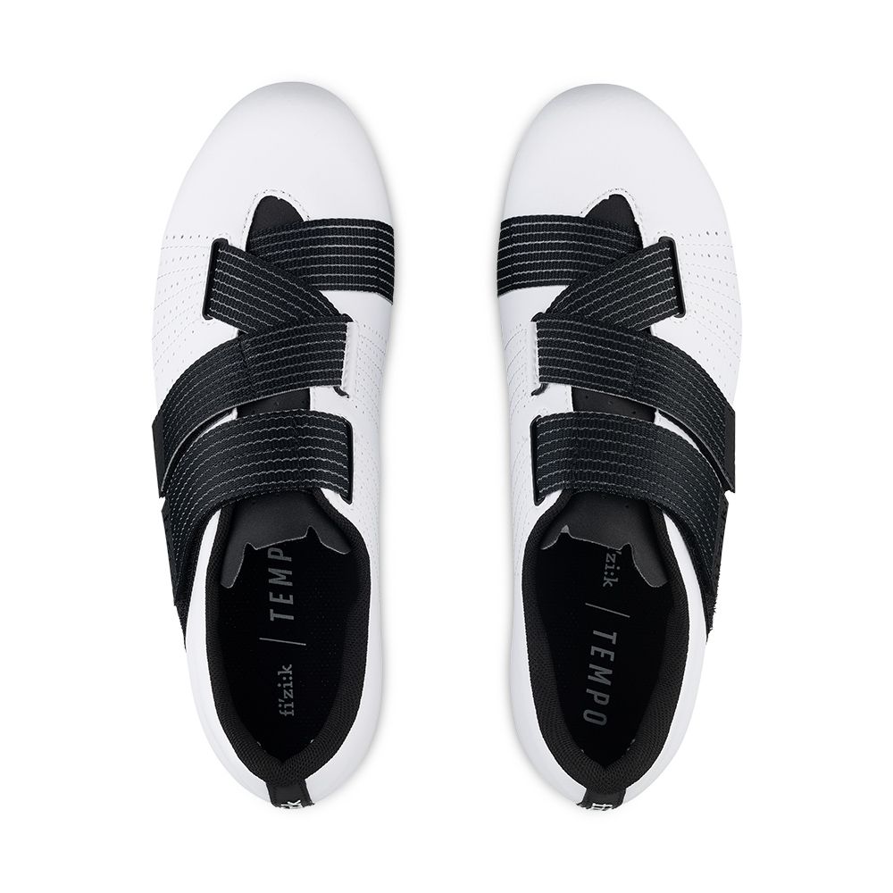 Велотуфли Fizik TEMPO POWERSTRAP R5 (43,5, Белый/черный)