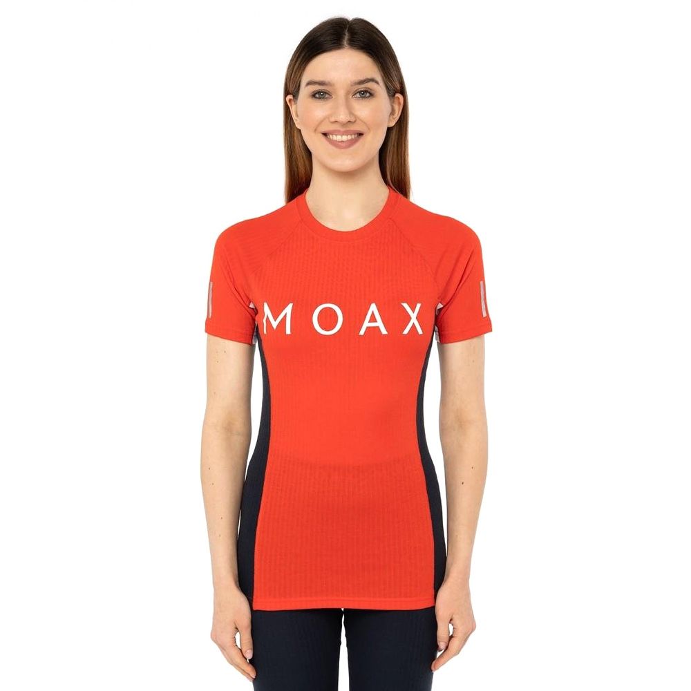 Термобелье верх Moax Race SS короткий рукав женское  (L, 99992  Ярко-красный)