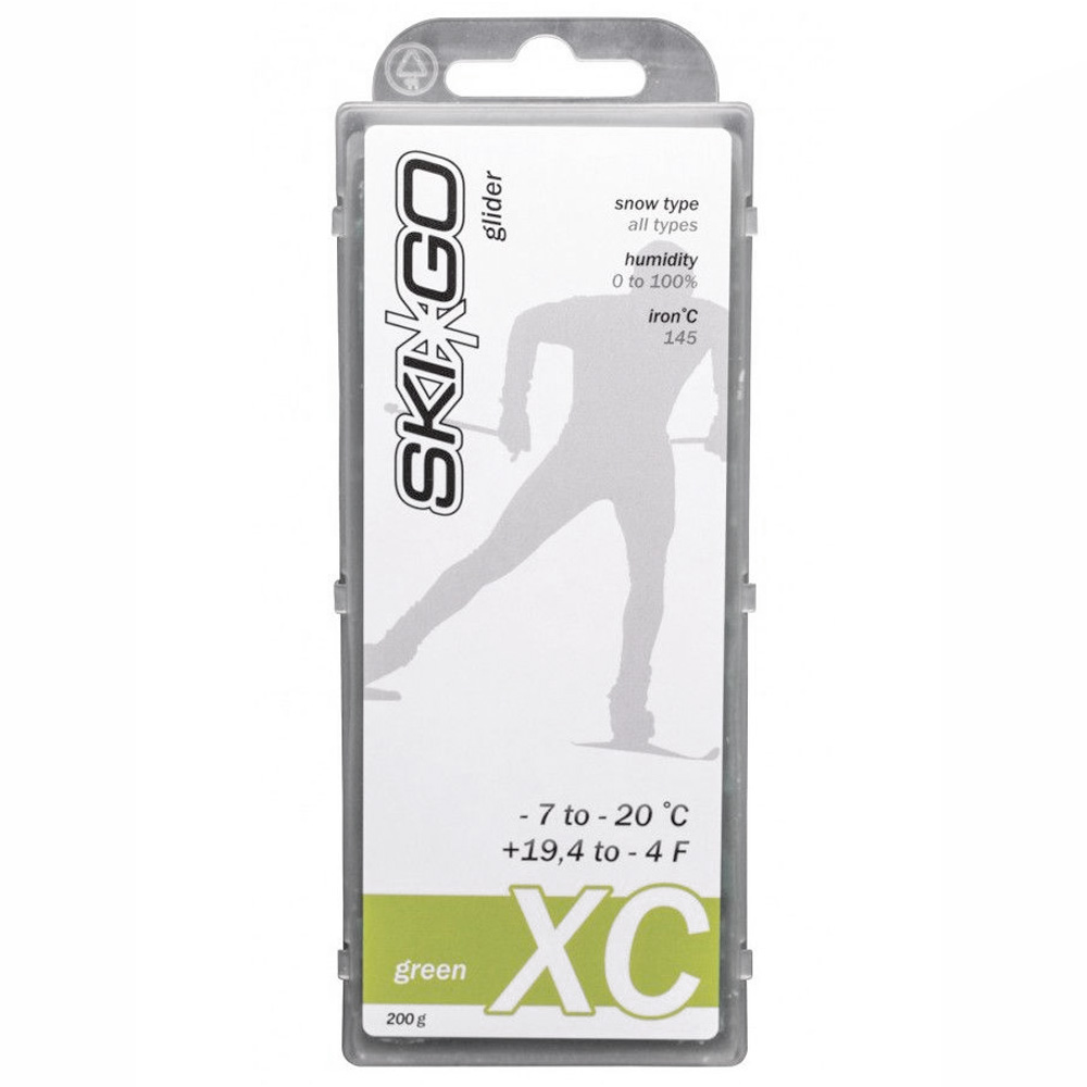 Парафин SkiGo XC Green любой тип снега -7 -20 200 г