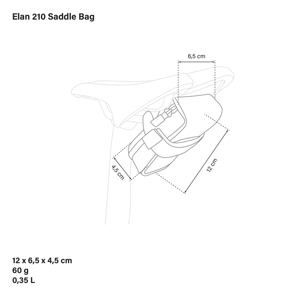 Сумка подсед. Scicon Elan 210 черн.