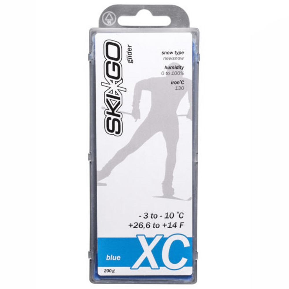 Парафин SkiGo XC Blue новый снег -3 -10 200 г