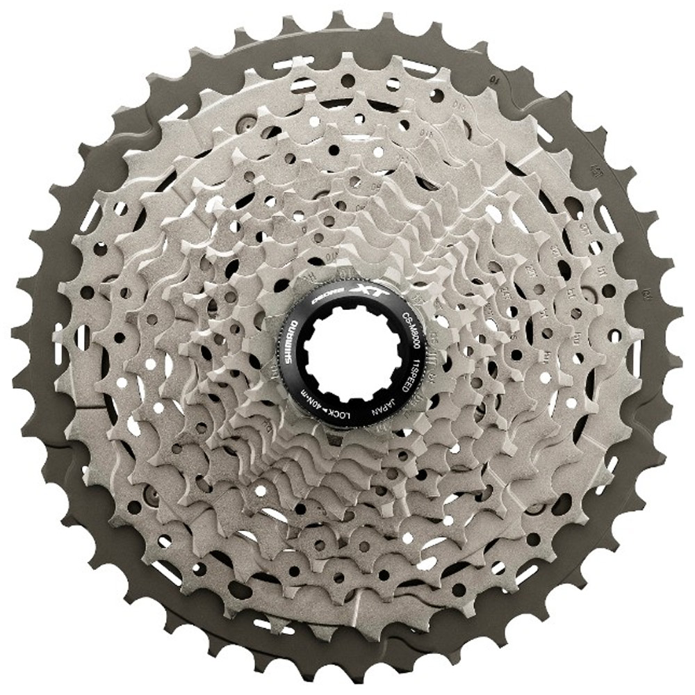 Кассета Shimano Deore XT, M8000, 11 скоростей, 11-42Т, черно-серебристая