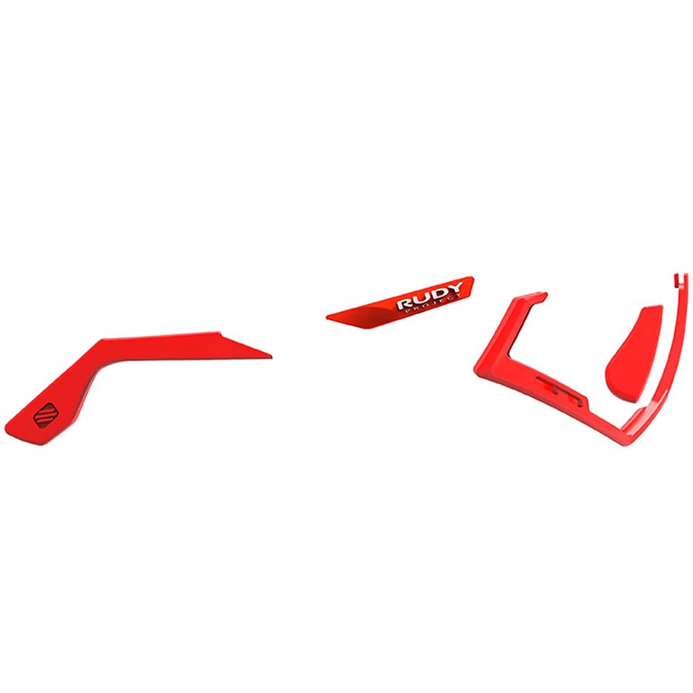 Дужки+переносицы+бампер для очков Rudy Project DEFENDER Red Fluo/White