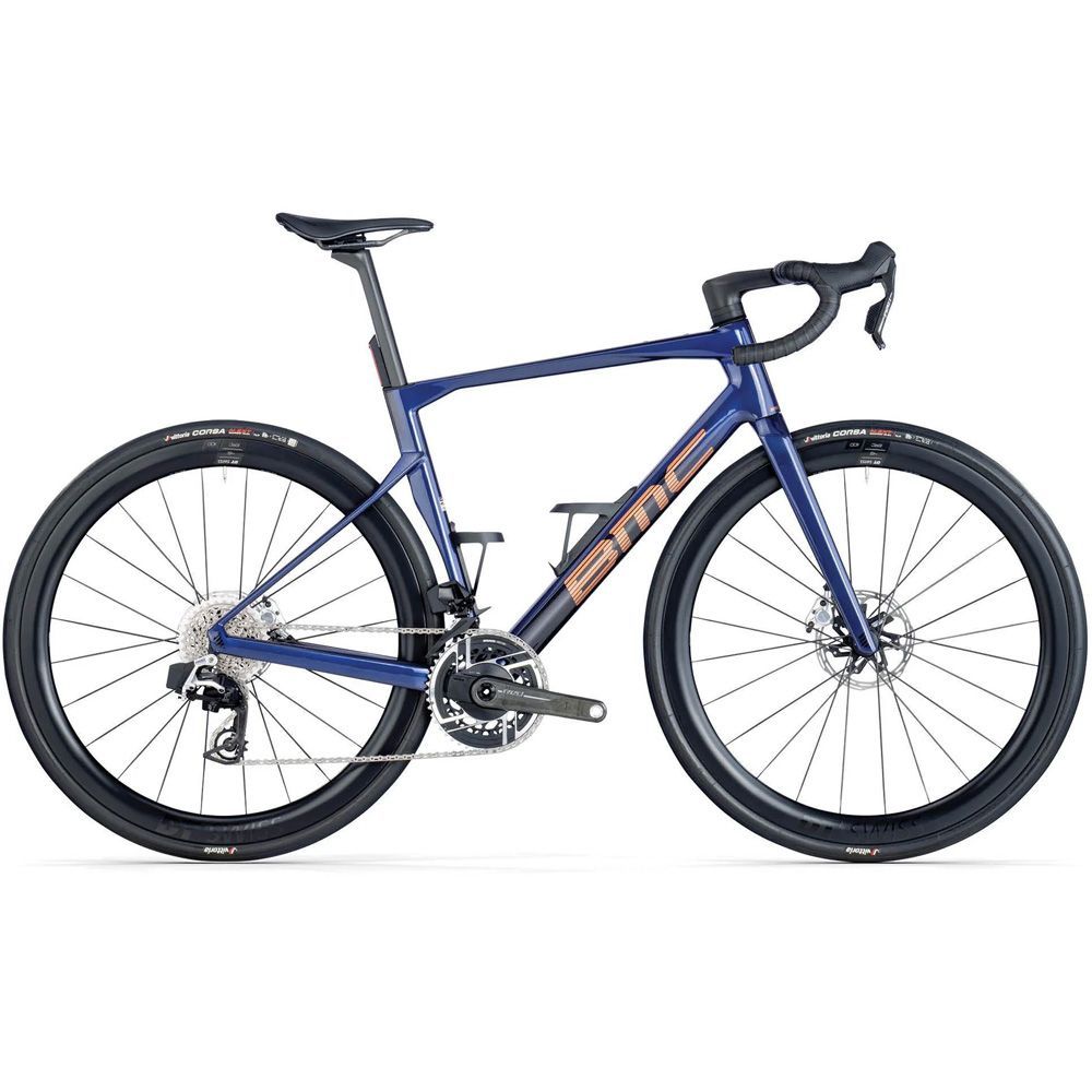 Велосипед шоссейный BMC Roadmachine 01 ONE Red AXS 2x12 Blue/Copper/Copper