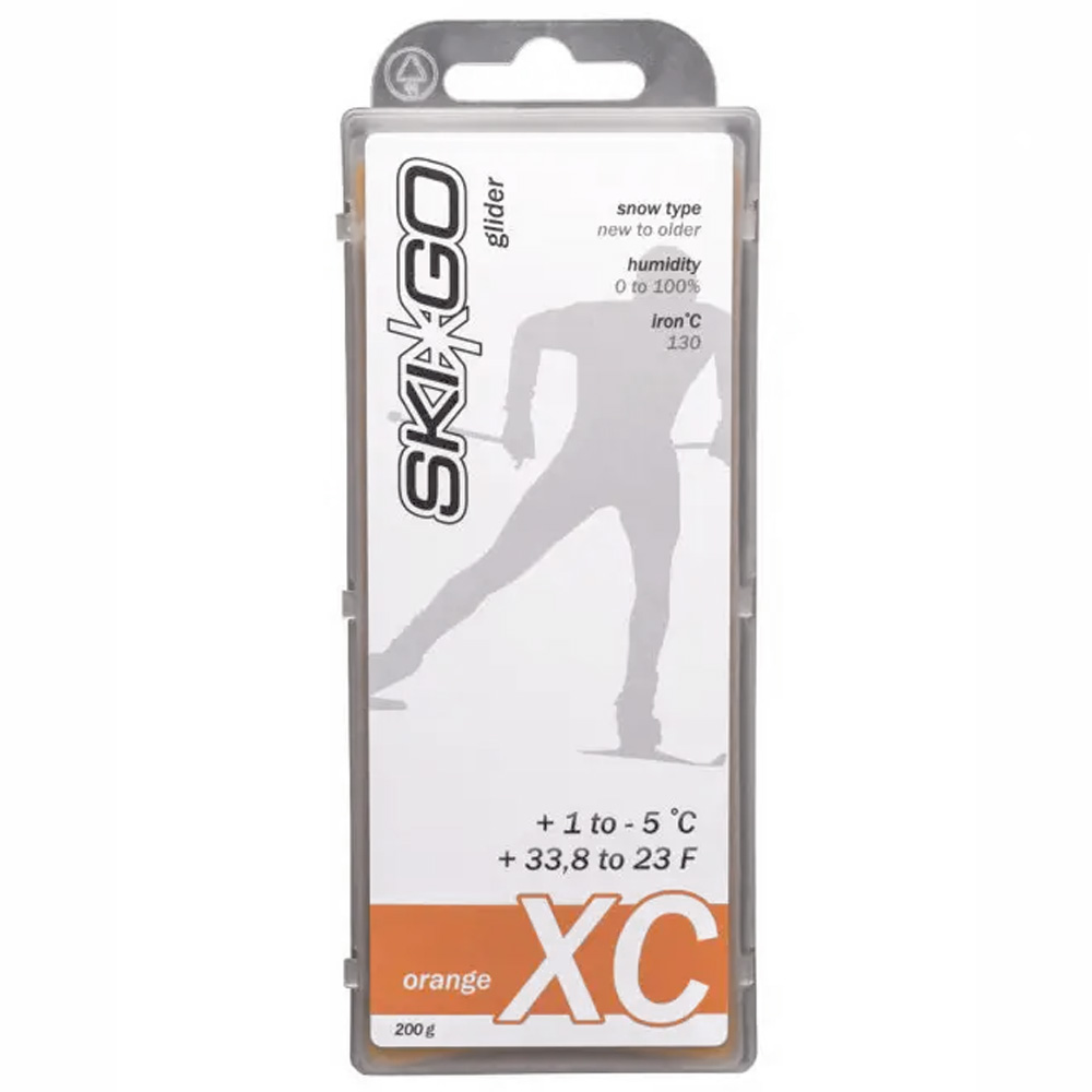Парафин SkiGo XC Orange новый снег +1 -5 200 г