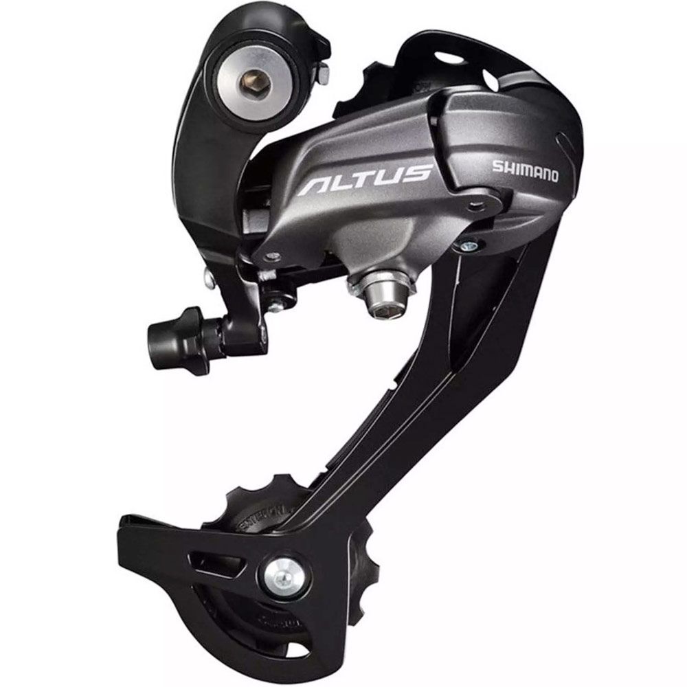 Переключатель задний Shimano Altus, M370, SGS, 9 ск., цв. черн.
