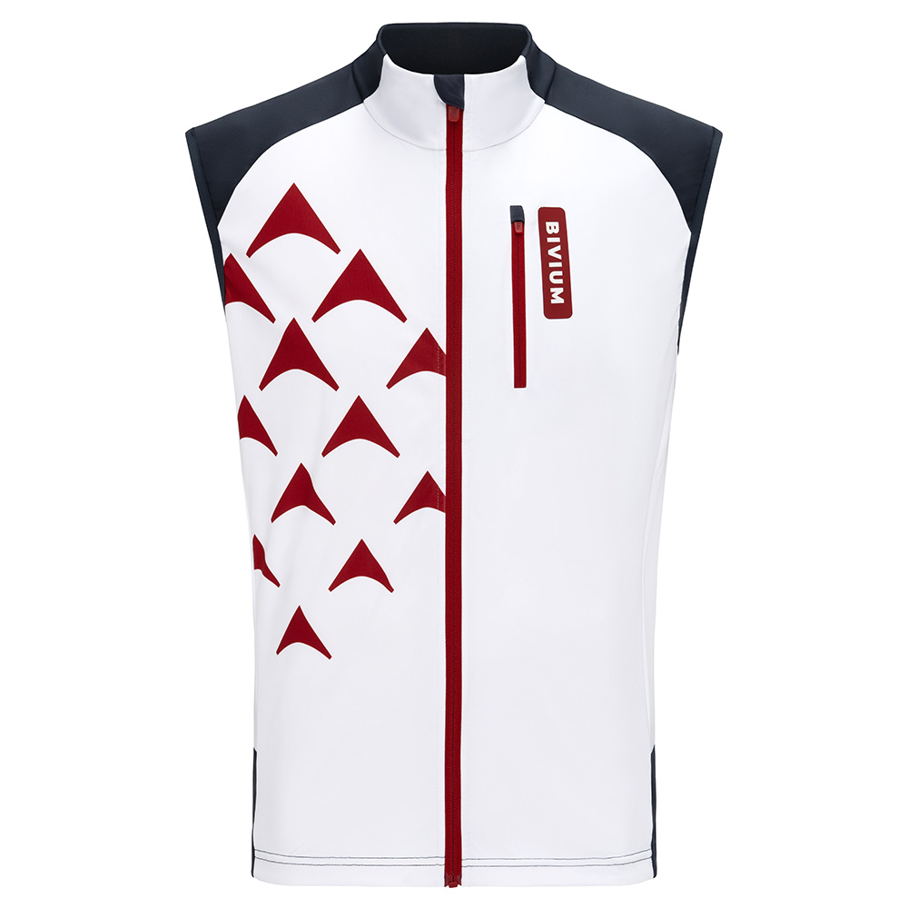 Жилет лыжный BIVIUM Пик 3.0 мужск. (L, Белый/Графит)