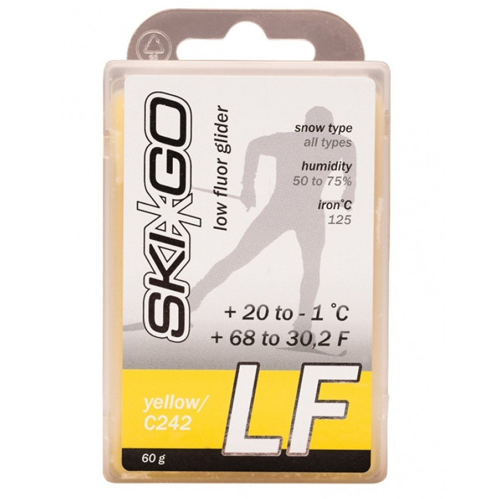 Парафин SkiGo LF Yellow C242 любой тип снега +20 -1 60 г