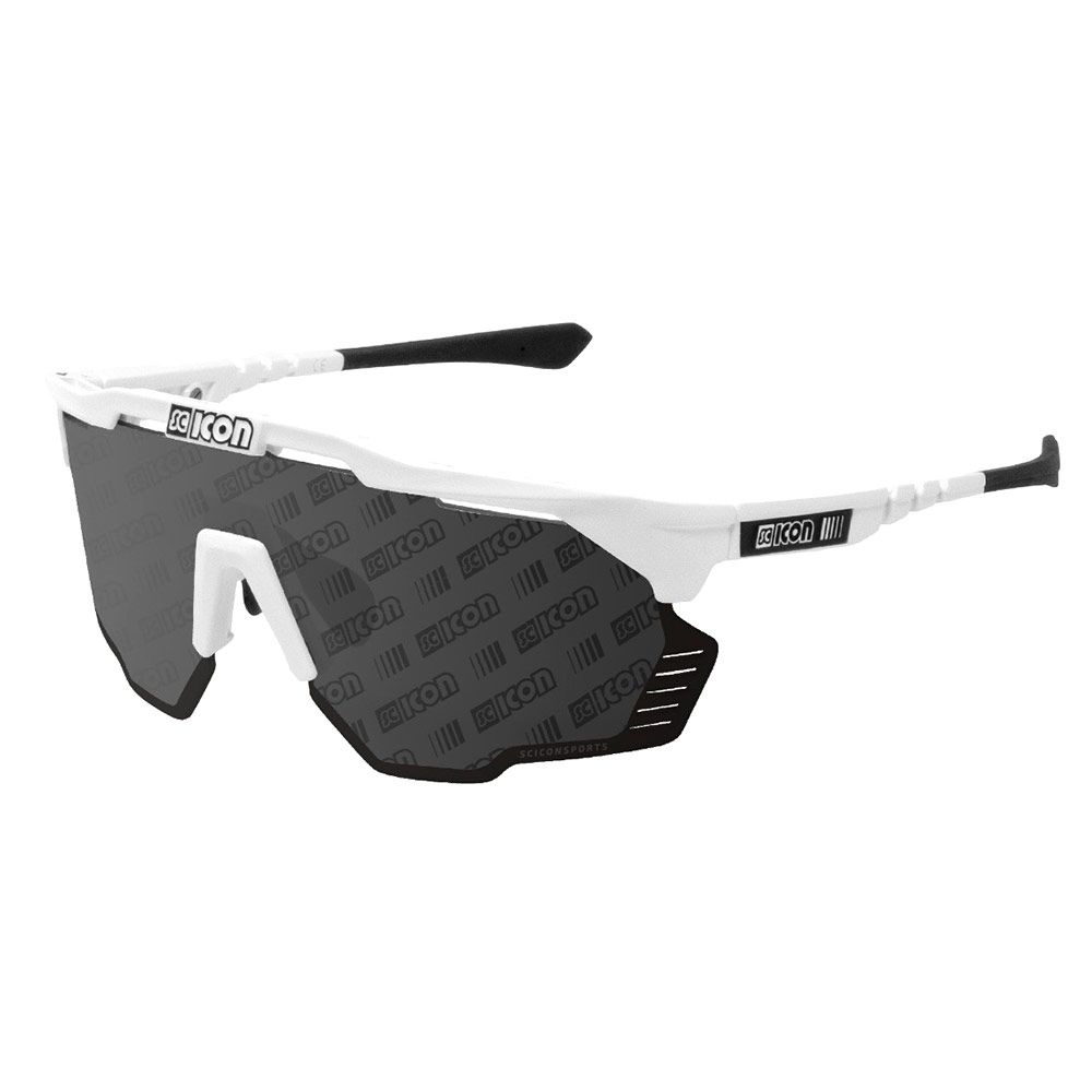 Очки SCICON Aeroshade Kunken Monogram White Multimirror Silver