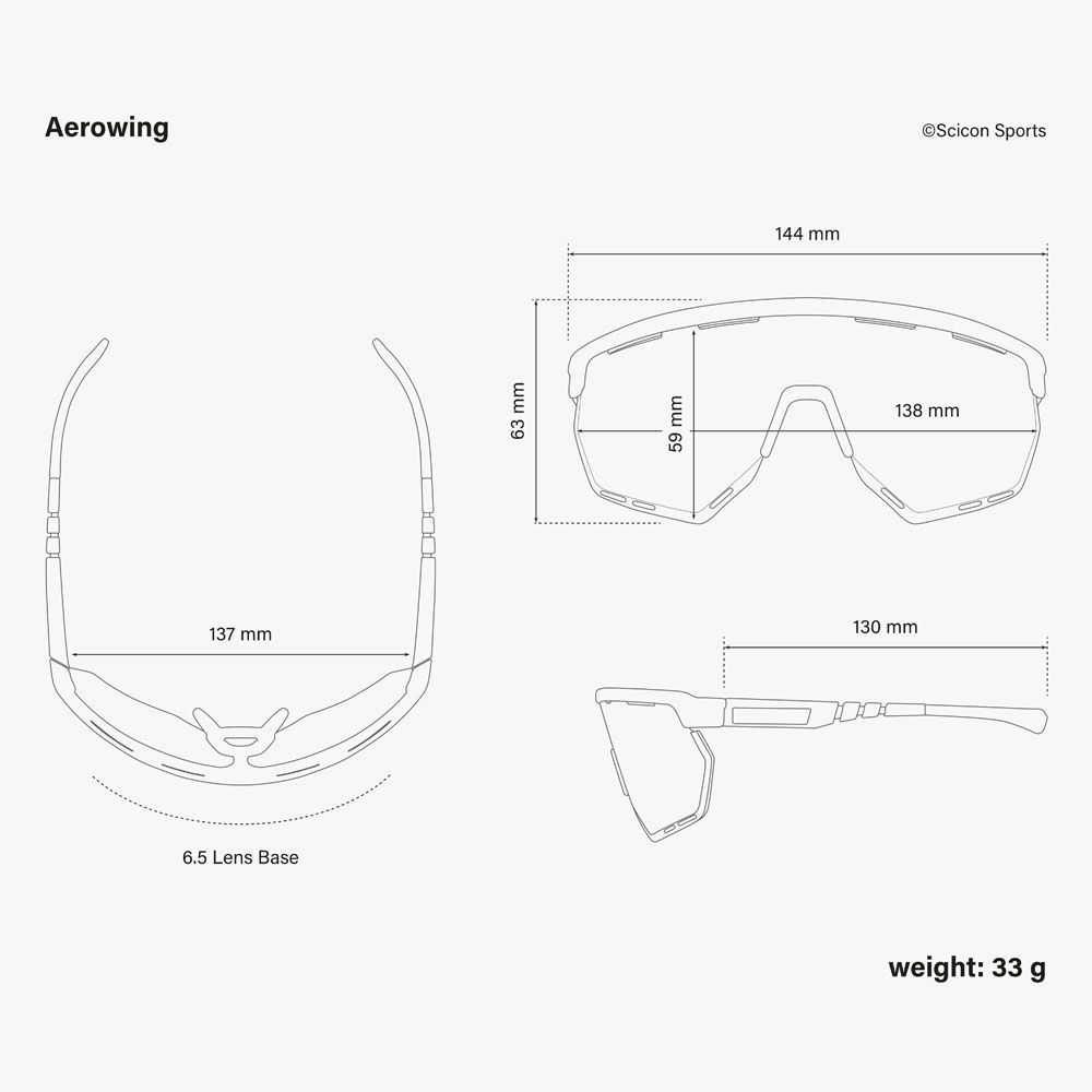 Очки SCICON Aerowing Multimirror Red +Rain Clear /White gloss