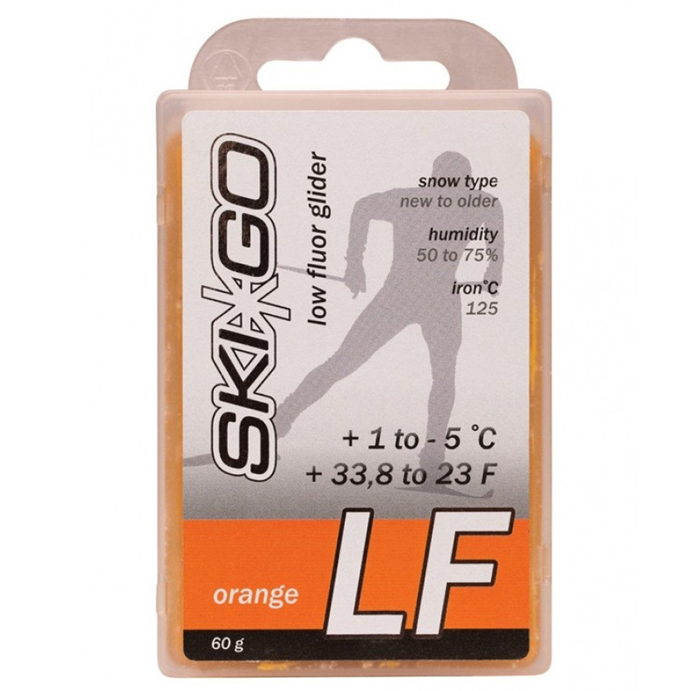 Парафин SkiGo LF Orange новый снег +1 -5 60 г