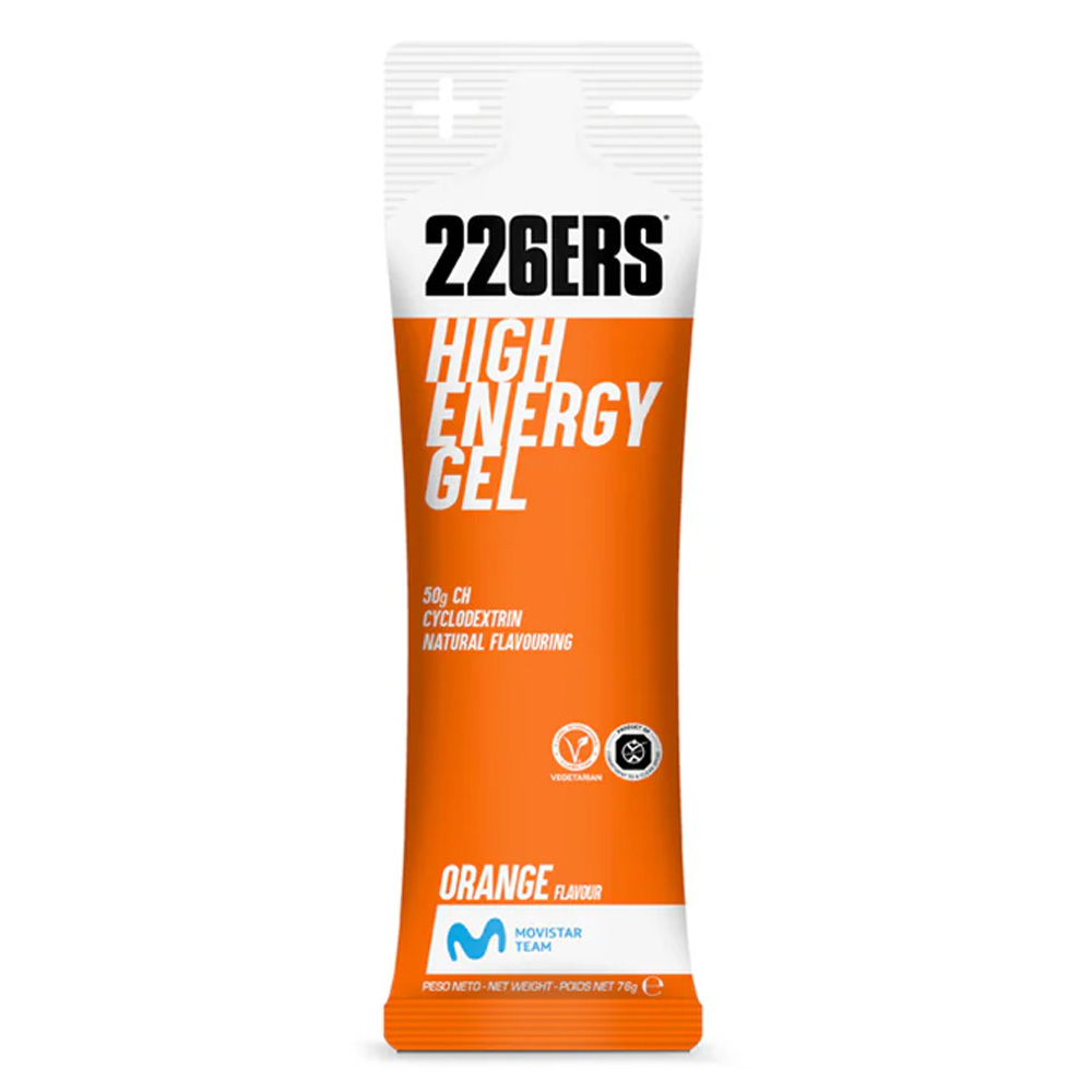 226ERS высокоэнергетический гель (углеводы 50 гр.) с BCAA, вкус Апельсин, 76 гр. 