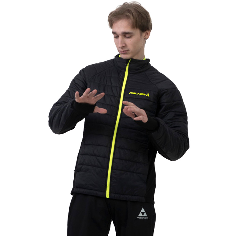 Куртка FISCHER HYBRID Warm мужск. (44, 100 Черный)
