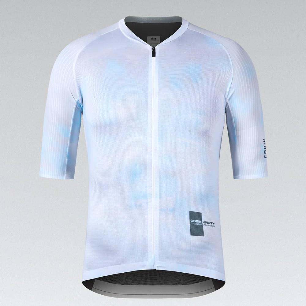 Майка кор.рукав GOBIK REACTIVE унисекс (2XL, Белый/голубой)