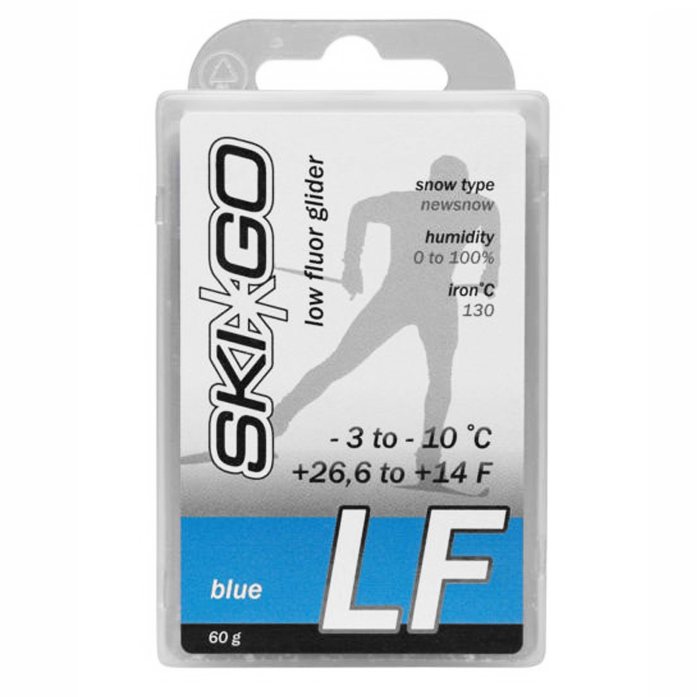 Парафин SkiGo LF Blue новый снег -3 -10 60 г