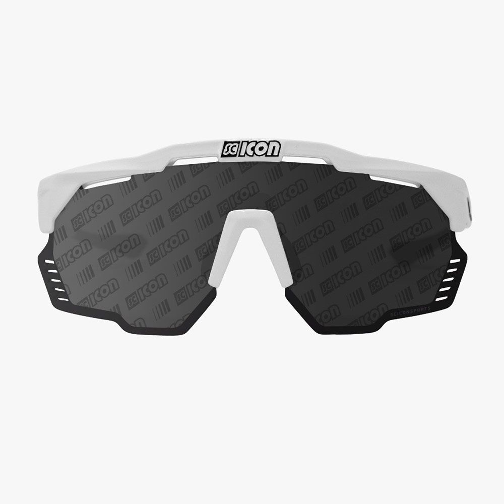 Очки SCICON Aeroshade Kunken Monogram White Multimirror Silver