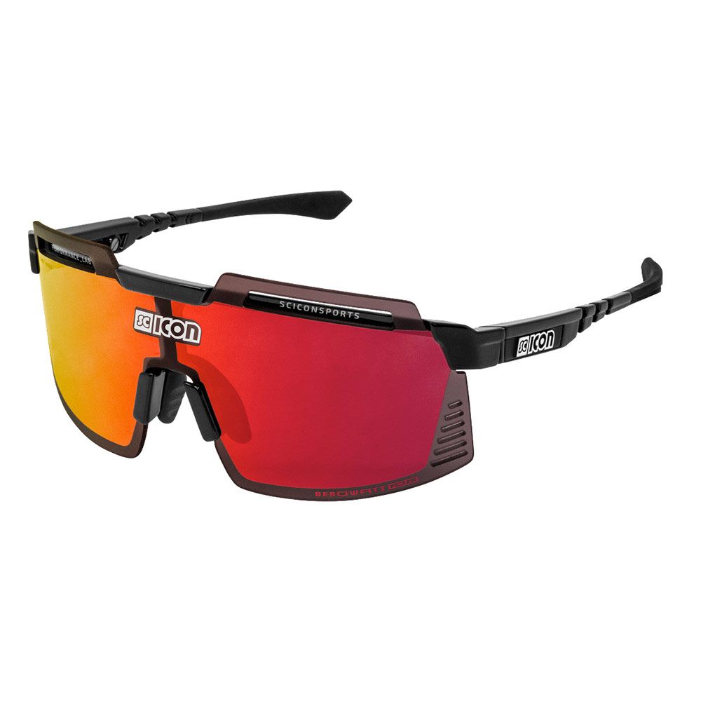 Очки SCICON Aerowatt Foza Black Multimirror Red + Rain Clear