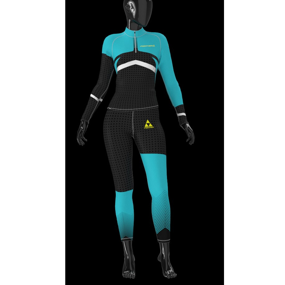 Комбинезон FISCHER Nordic детский (146, 104 Черно/бирюзовый)