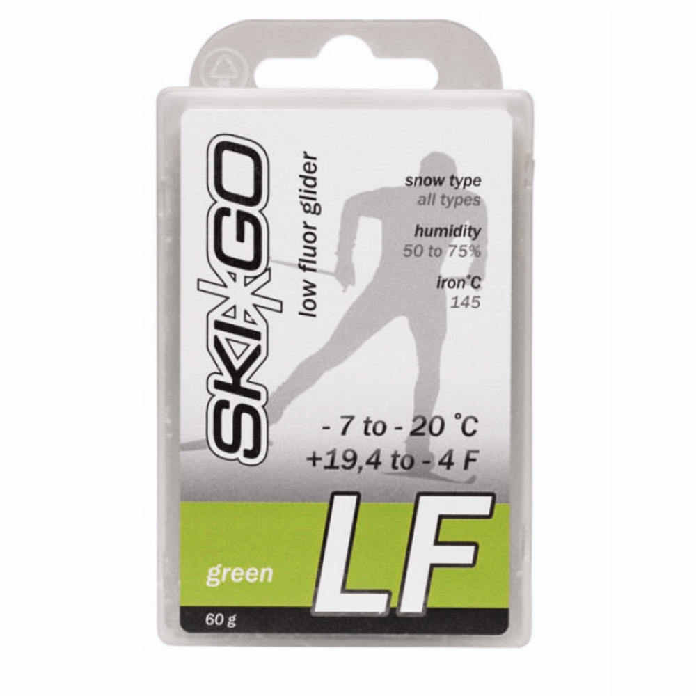 Парафин SkiGo LF Green любой тип снега -7 -20 60 г