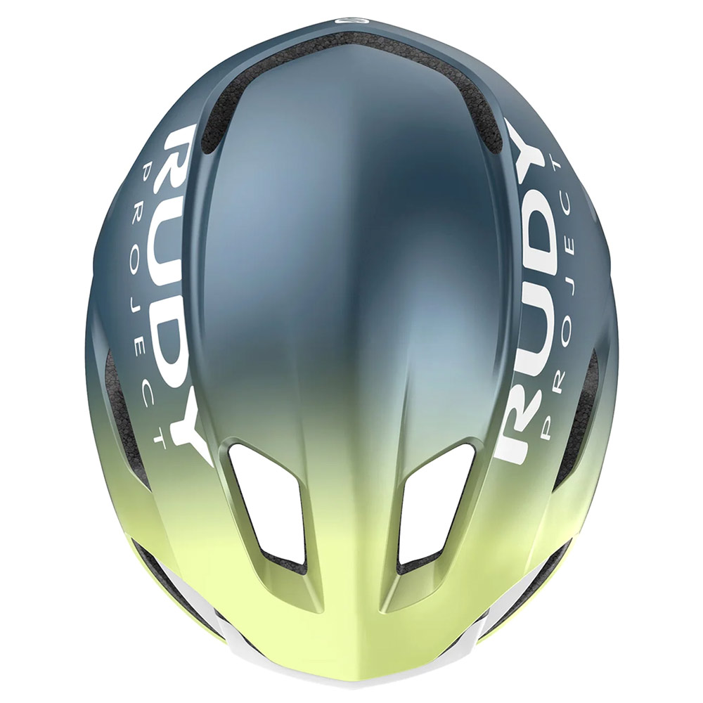 Шлем Rudy Project NYTRON Blue Avio/Apple Green Metal Matte L