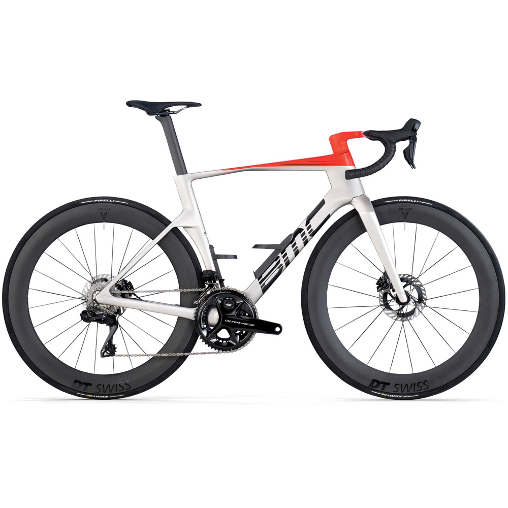 Велосипед шоссейный BMC Teammachine R01 TWO Dura Ace Di2 2x12 Silver/Black/Red