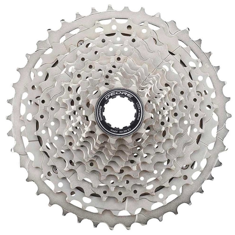 Кассета Shimano Deore M5100, 11 скоростей, 11-42Т, серебристая