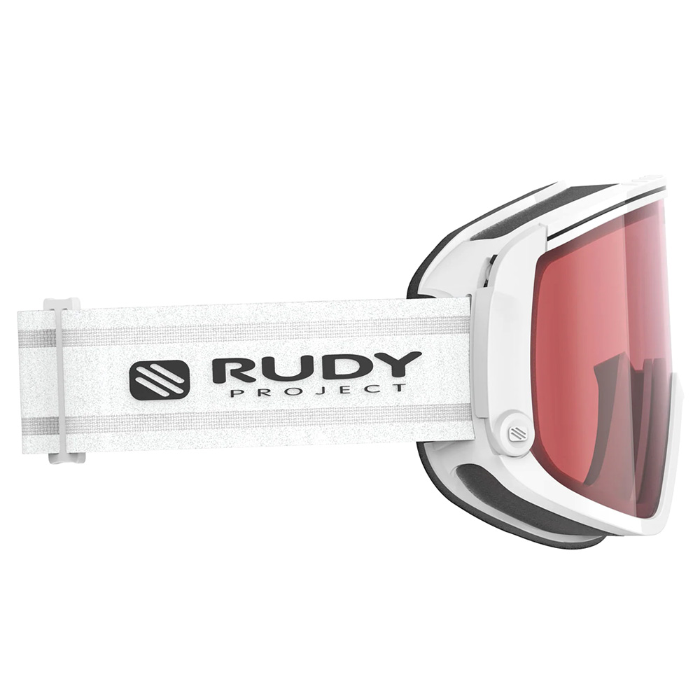 Очки-маска горнолыжные Rudy Project SPINCUT White Gloss - Kayvon Red DL