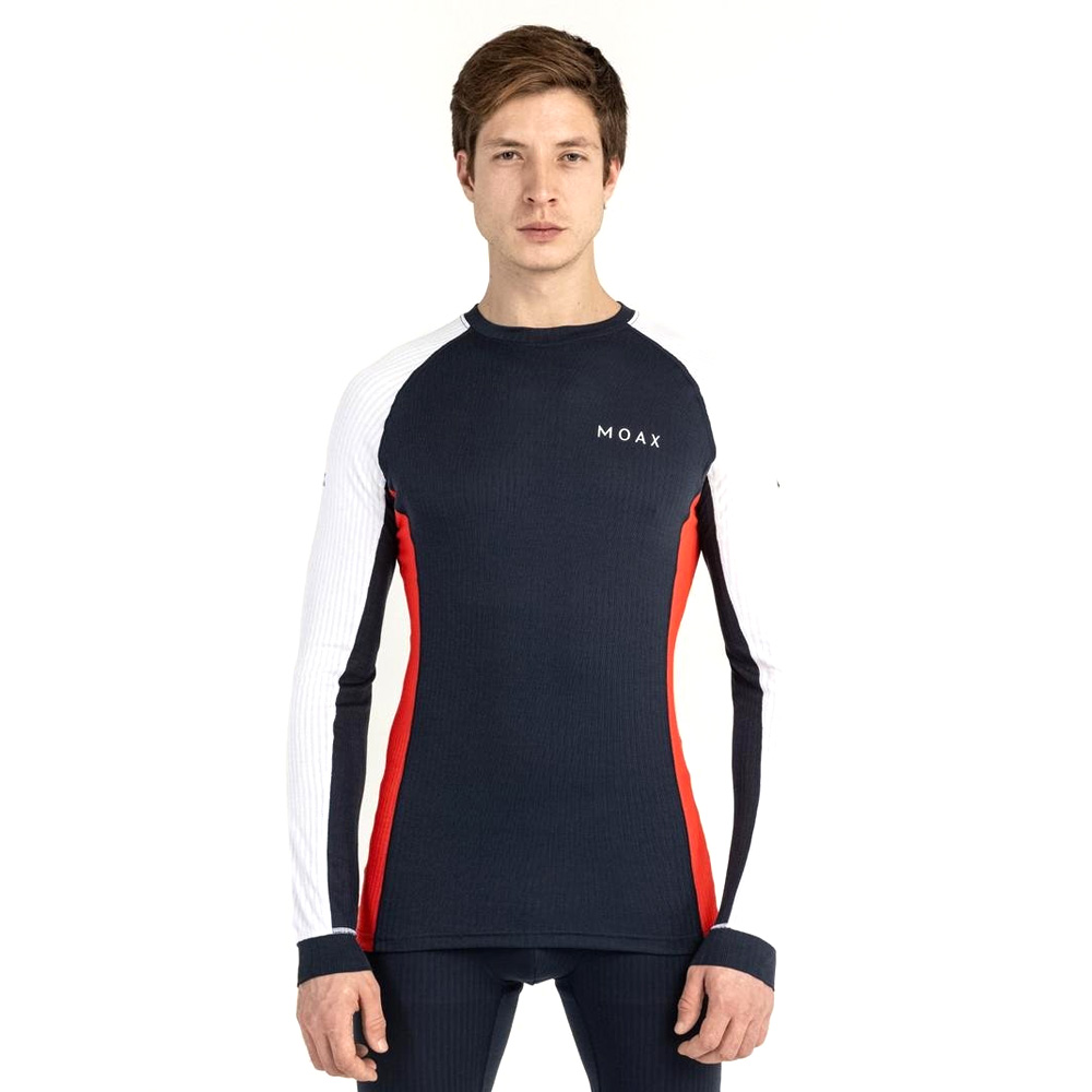 Термобелье верх Moax Race LS  мужское (L, 75120 Темно-синий/красный)