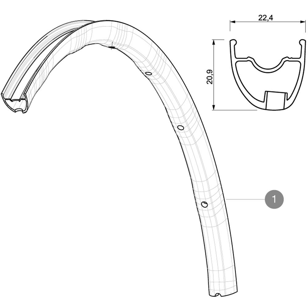 Обод Mavic Crossmax SL PRO'12-16 перед. 27.5" (20отв)