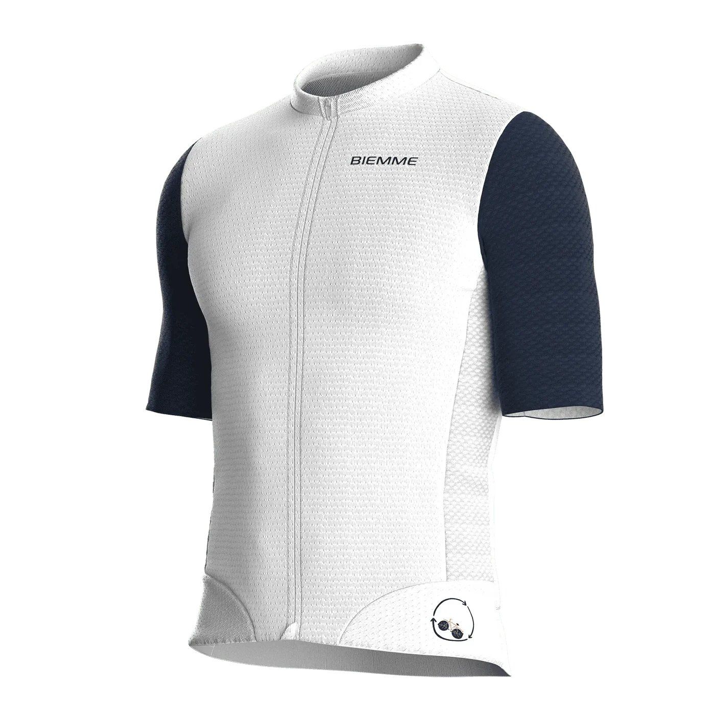 Майка короткий рукав Biemme NATURE 25 (AI20, L, Белый/синий)