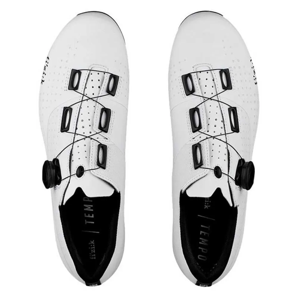 Велотуфли Fizik TEMPO OVERCURVE R4 (41,5, Белый/черный)